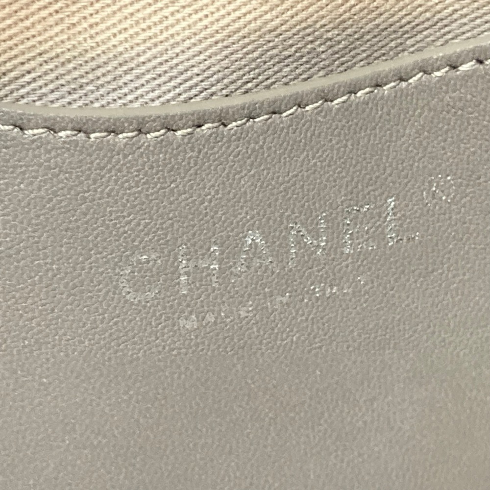 CHANEL Brown Caviar Leather Logo Shoulder Bag - Picture 12 of 12